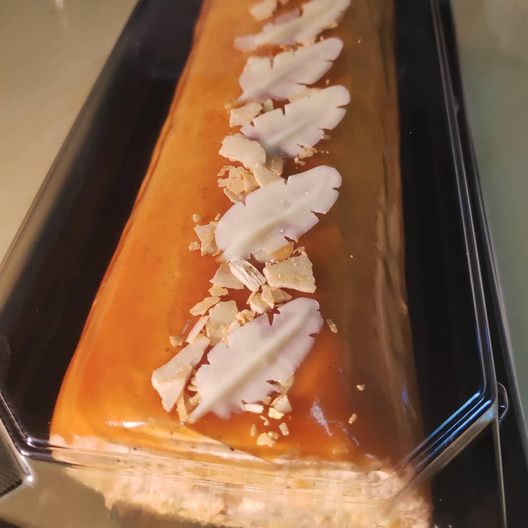 【视频】焦糖淋面 蜜桔慕斯塔