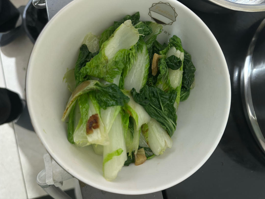 炒青菜，脆而不生，熟而不老