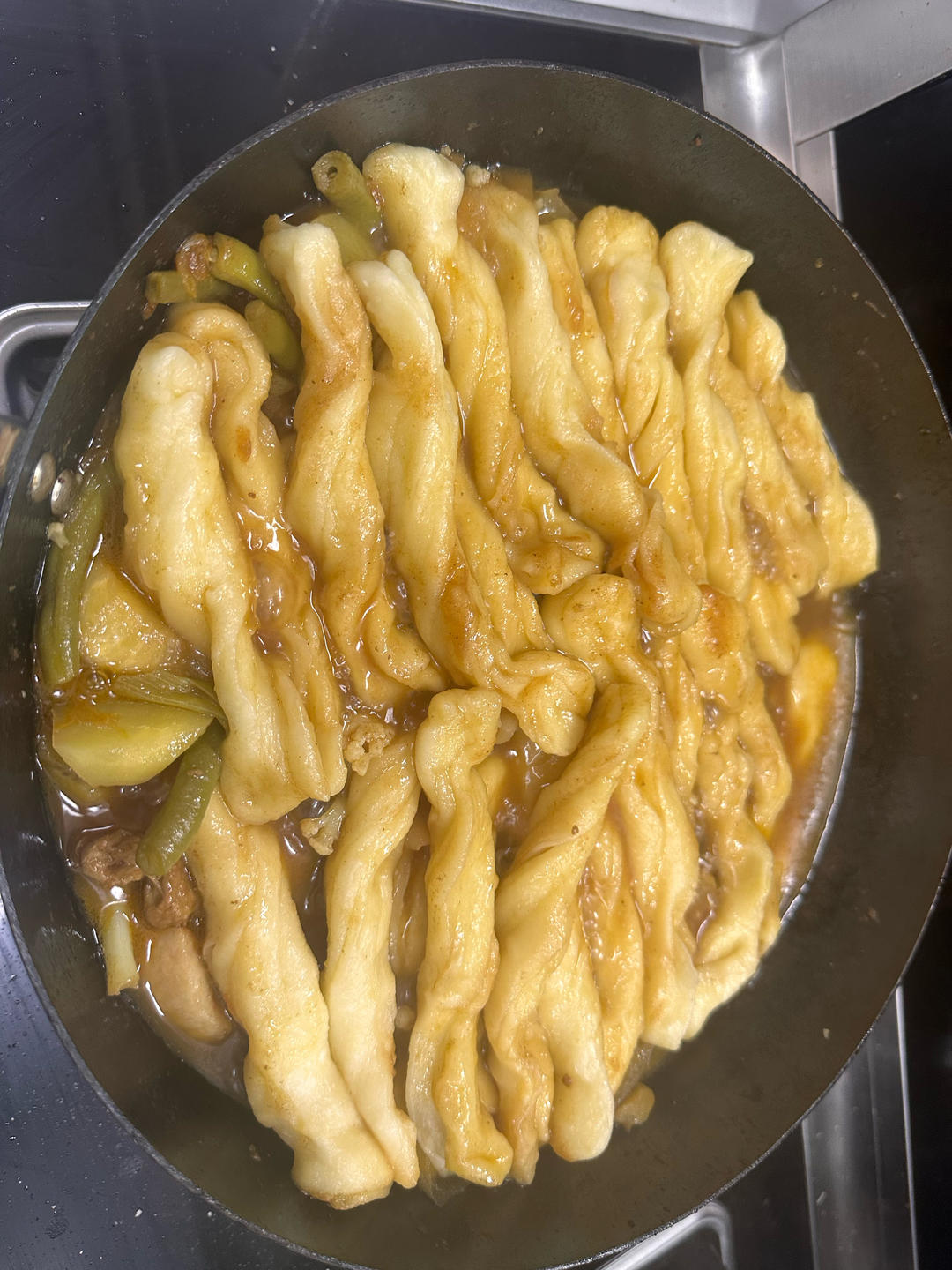 饭菜一锅出－土豆玉米排骨焖卷子【超详细】