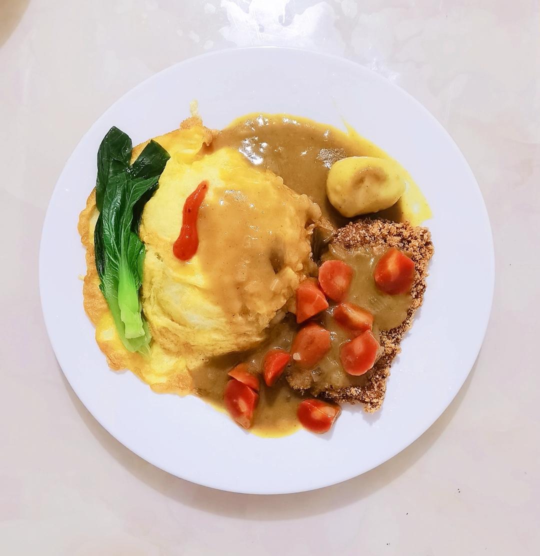 YYDS‼️咖喱鸡排饭也太好吃了吧