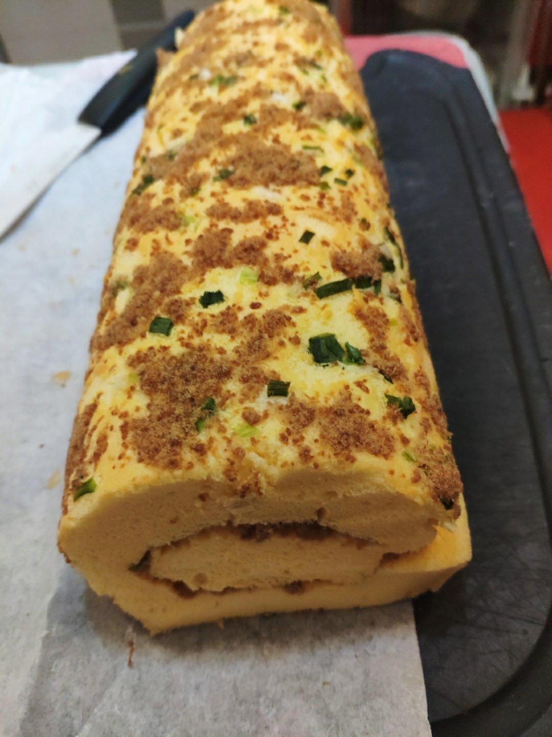 香葱肉松卷 蛋糕卷-无敌美味