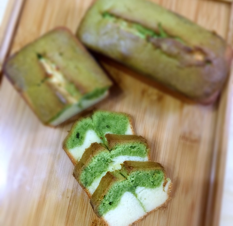 迷你抹茶大理石乳酪磅蛋糕