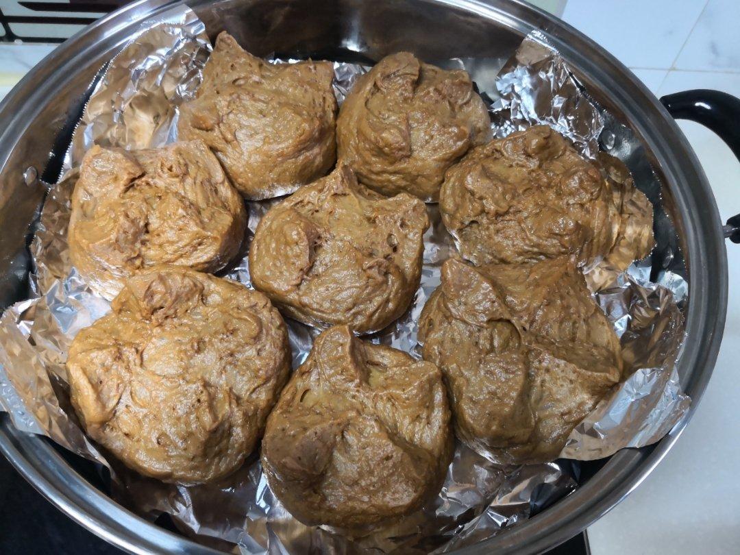 红糖燕麦开花馒头