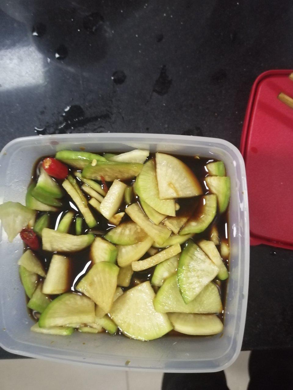 三步爽口酸酸辣辣腌萝卜片小咸菜