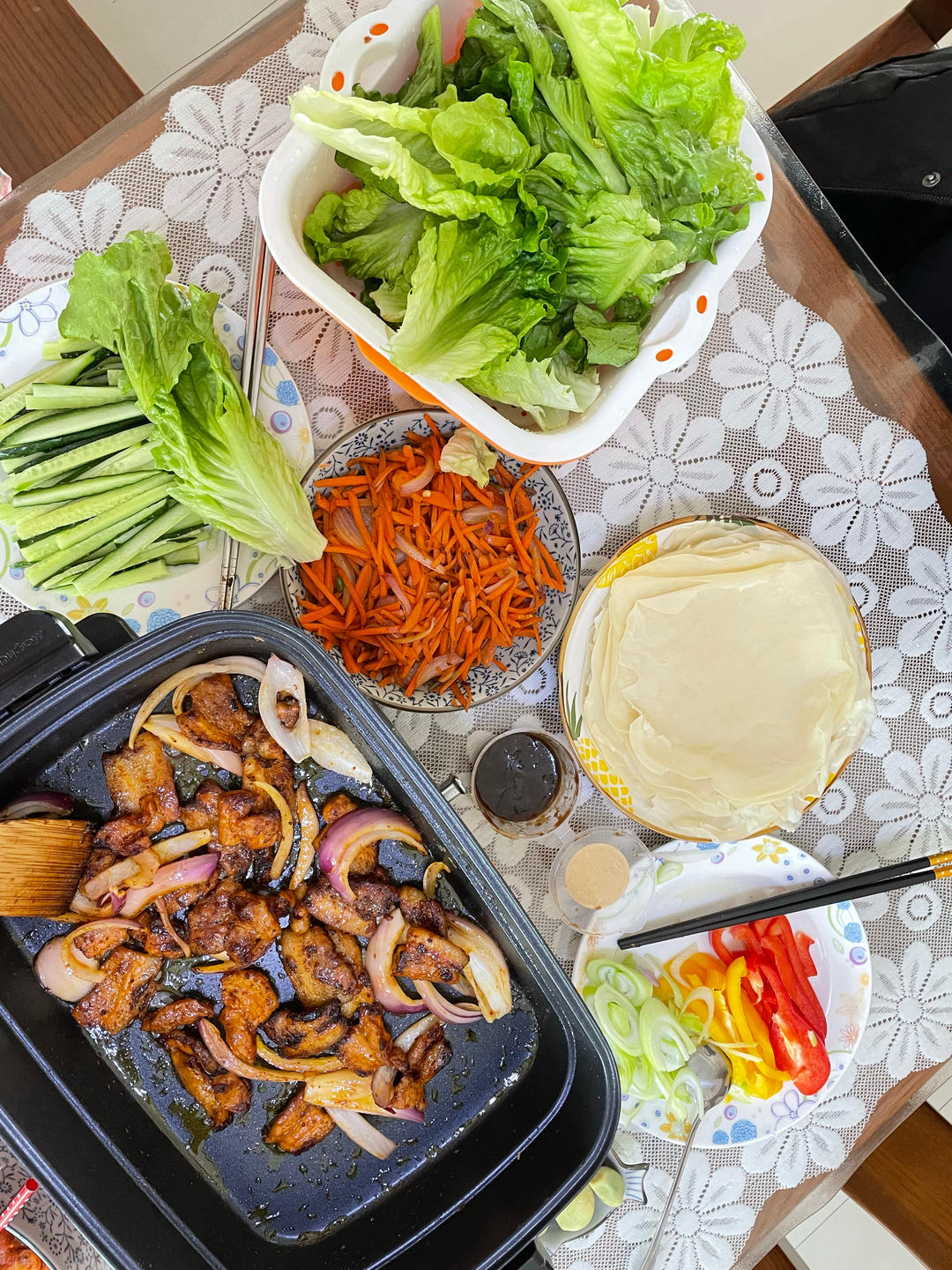 烤肉家庭版（再也不去外面吃烤肉😊😊）
