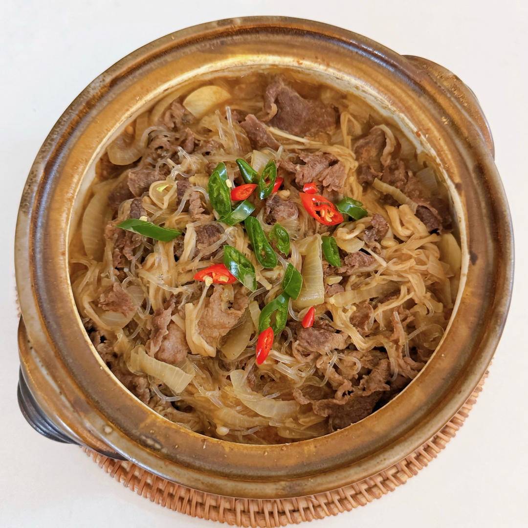 完美复刻查餐厅的沙爹肥牛粉丝煲