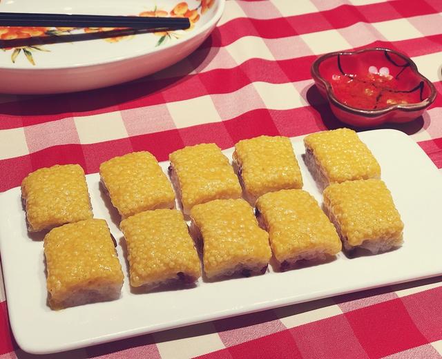 最最最简单版~西贝莜面村的黄米凉糕的做法