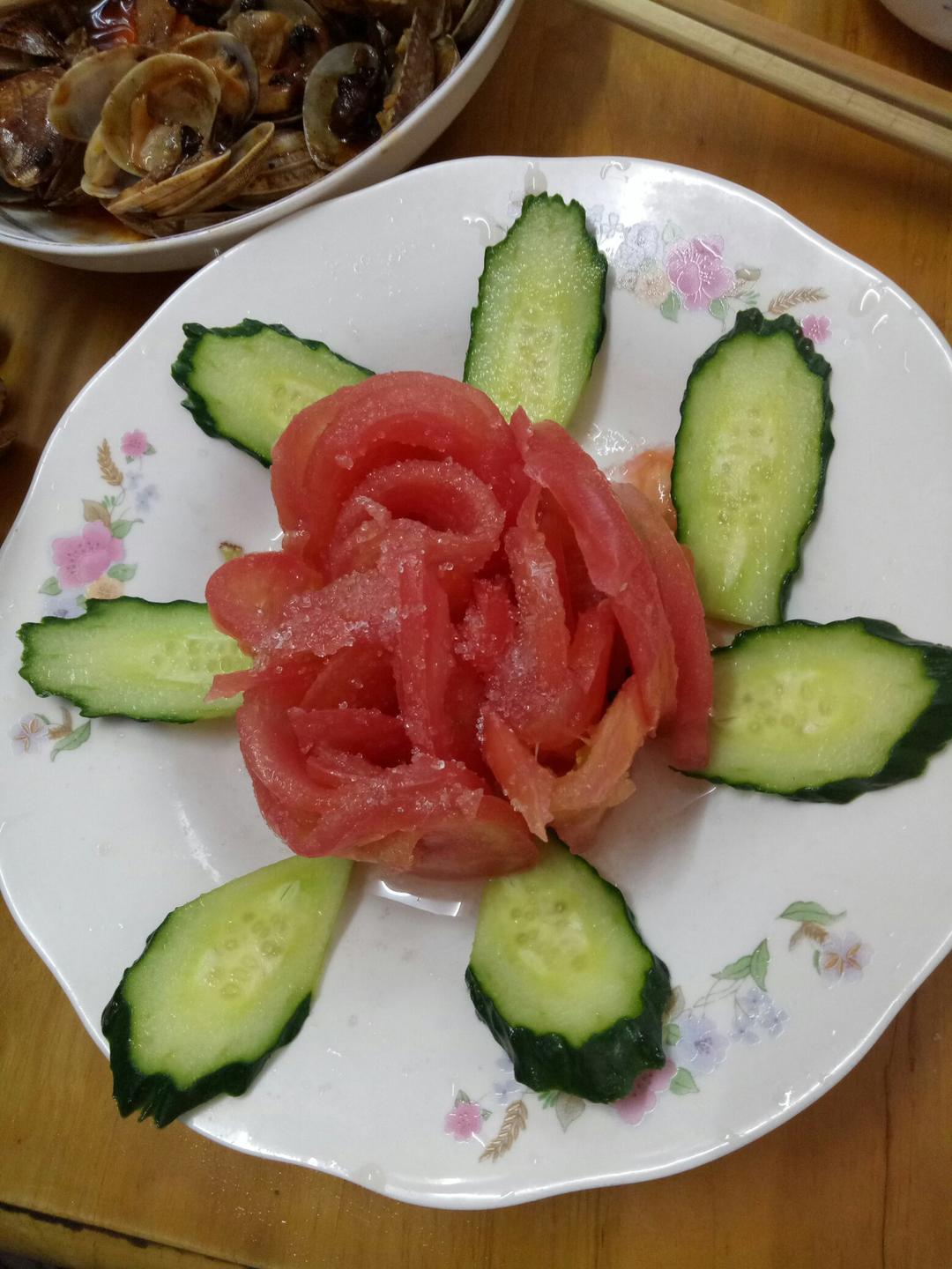 美成一朵花的糖拌西红柿
