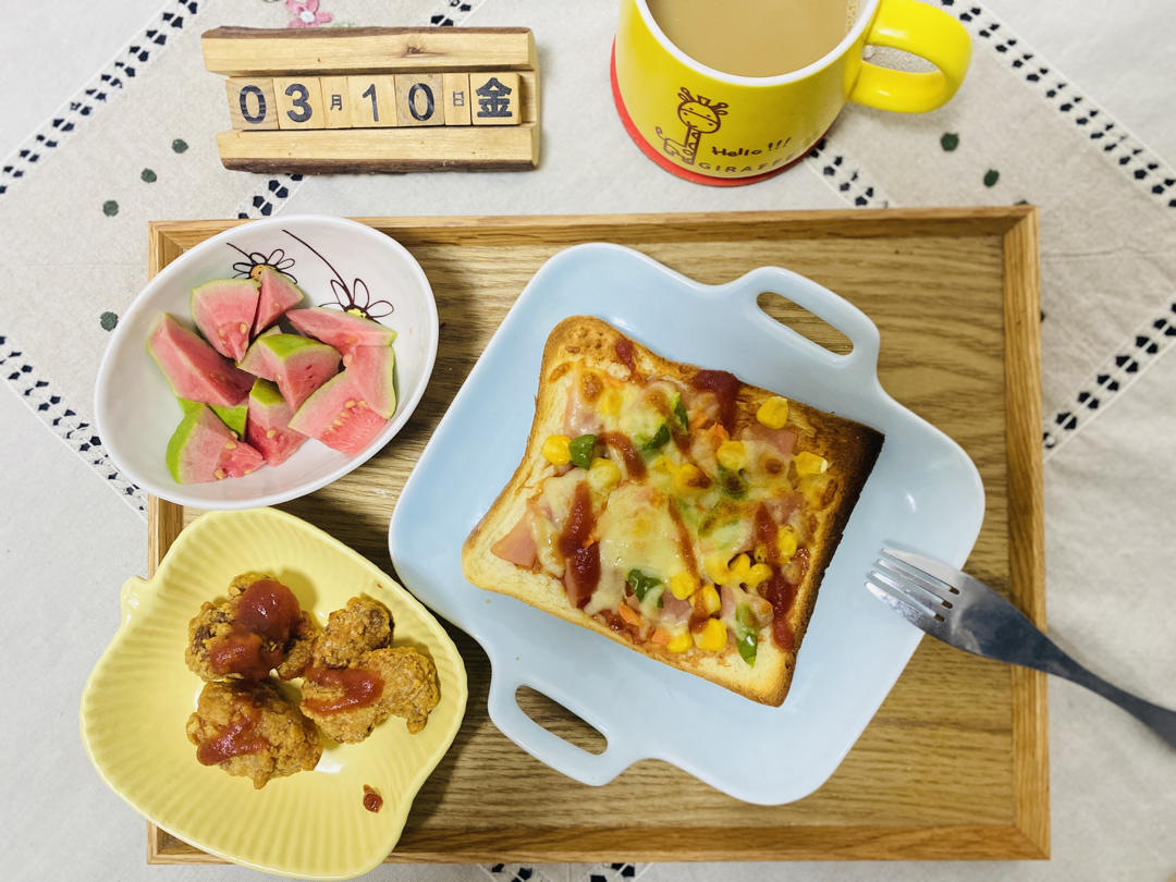 超好吃面包披萨🍕
