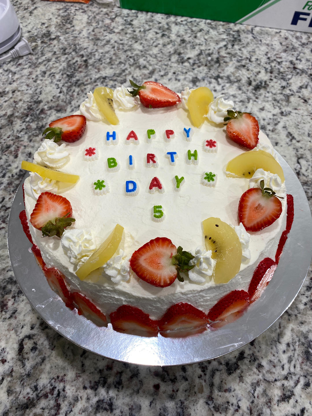 八寸戚风蛋糕（生日蛋糕坯）附六寸配单