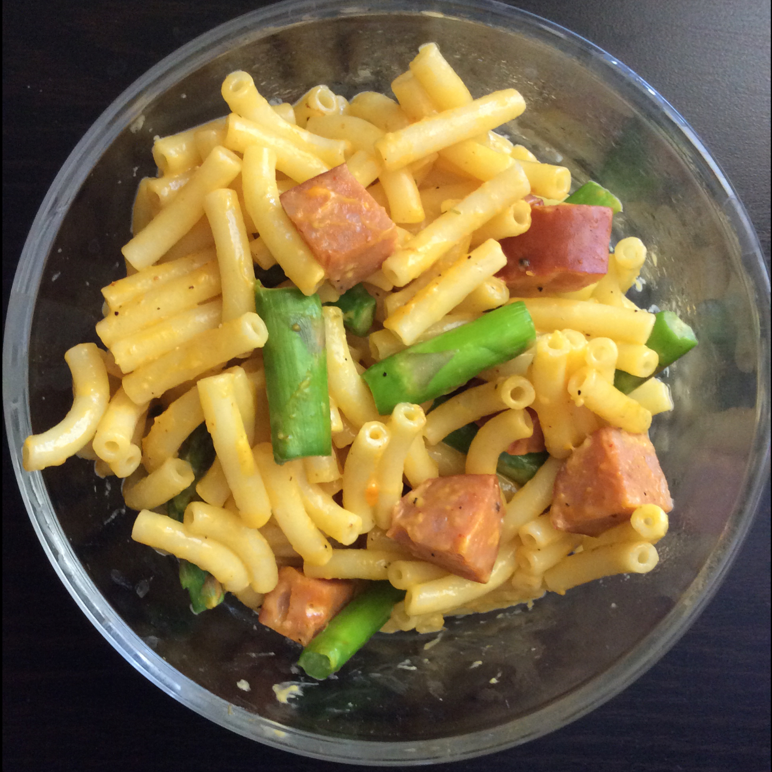 培根芦笋鸡蛋意面