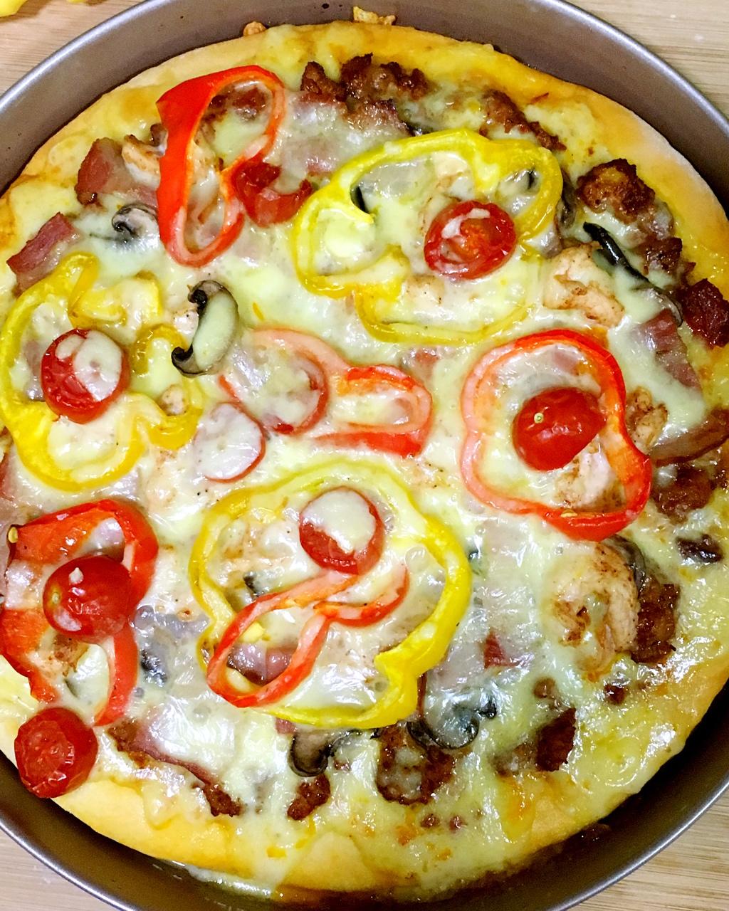 10寸厚底披萨饼底