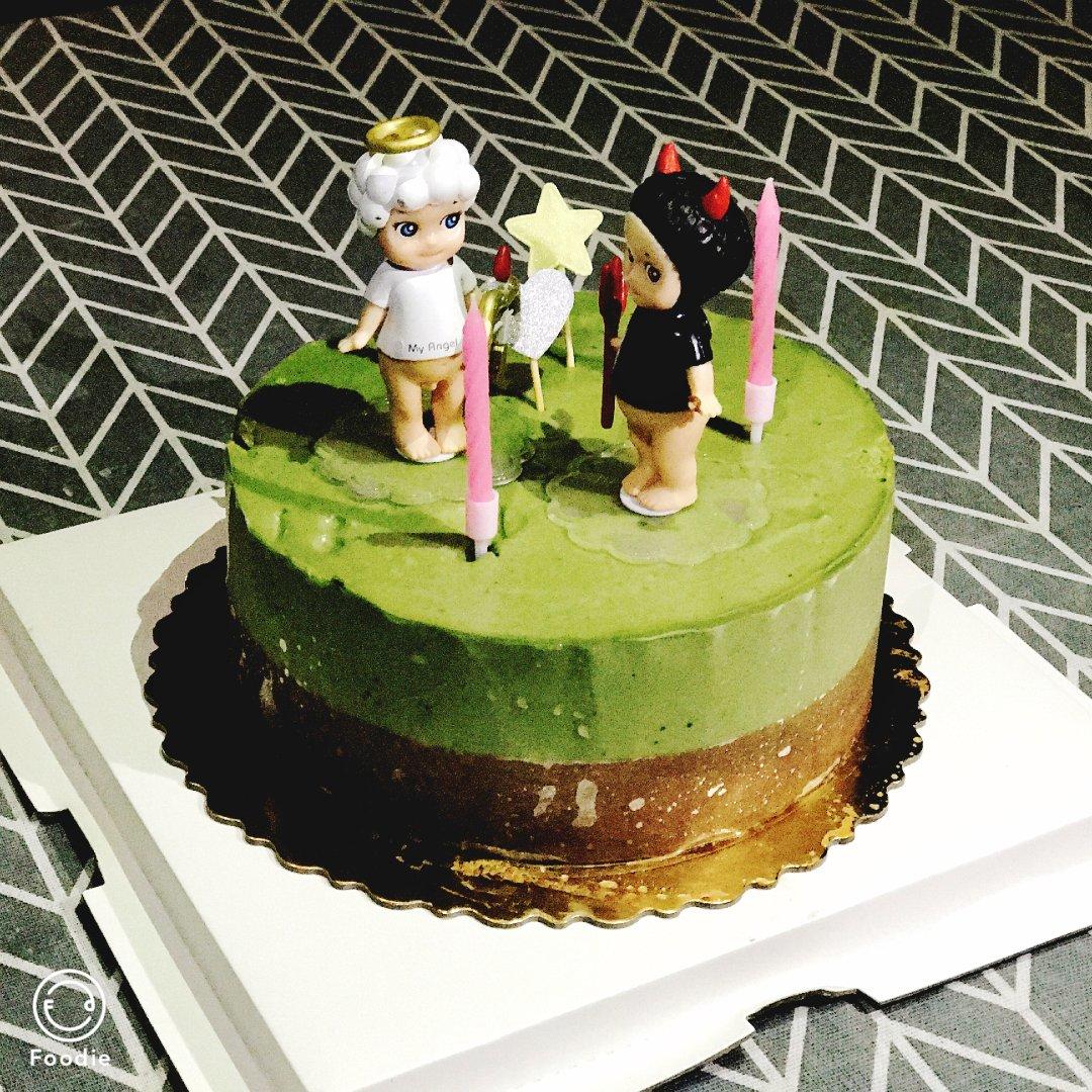 巧克力抹茶慕斯蛋糕