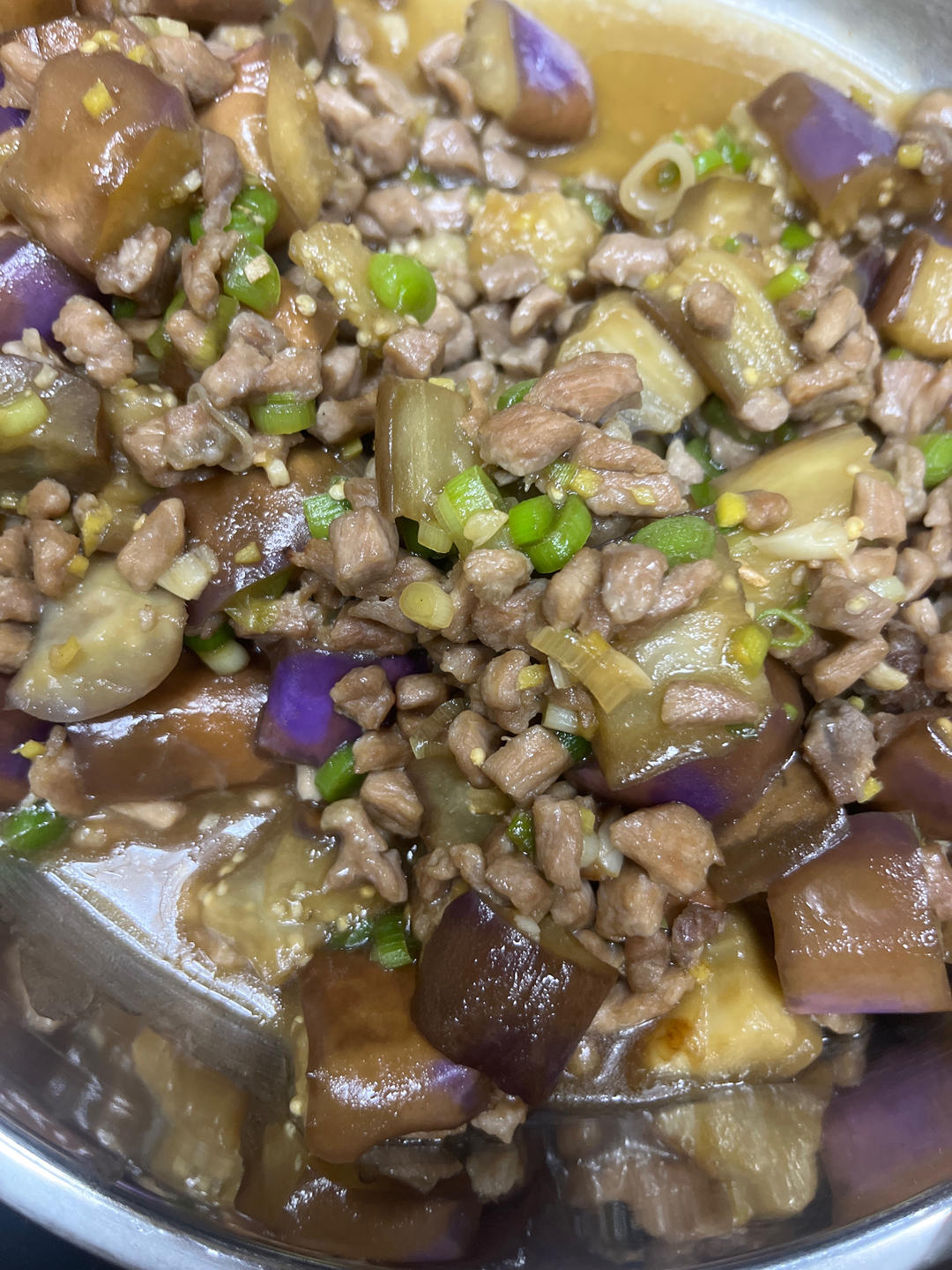 极简家常肉末茄子，不腌不蒸不过油