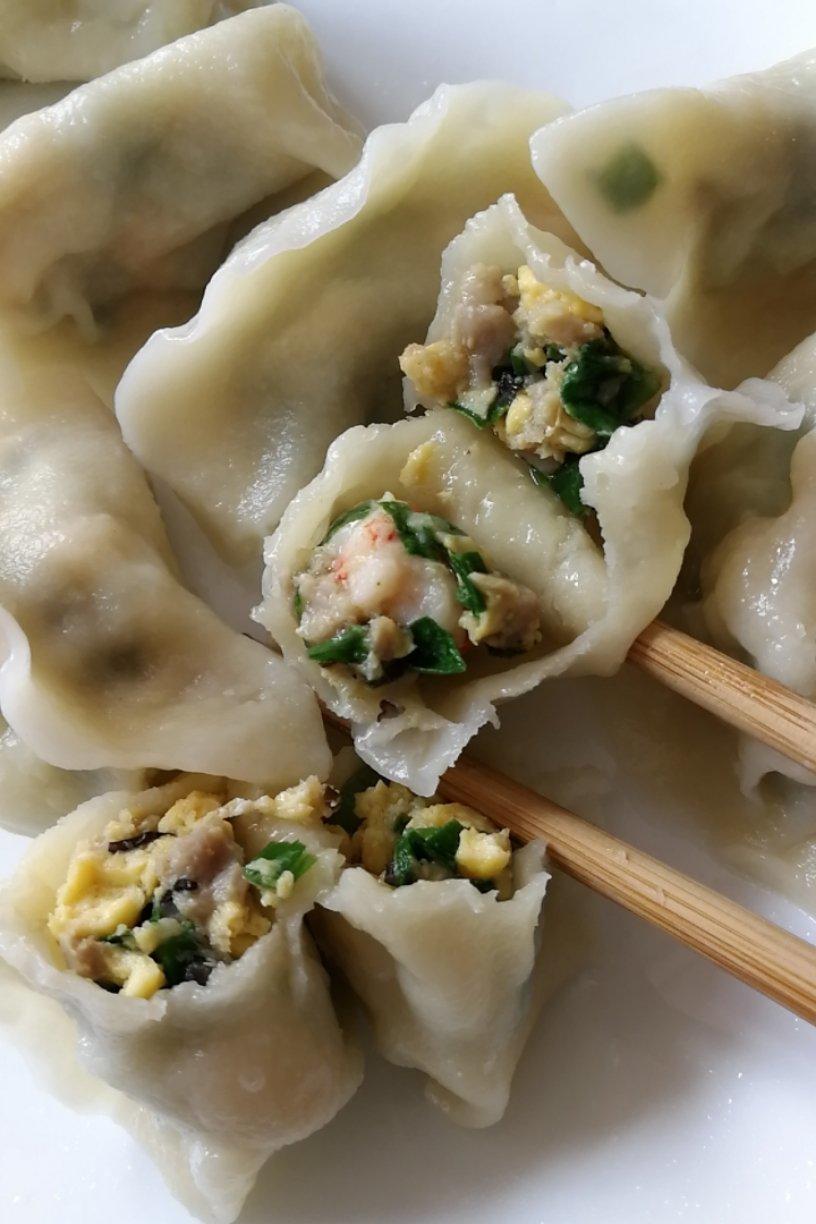 韭菜鸡蛋虾仁三鲜饺子