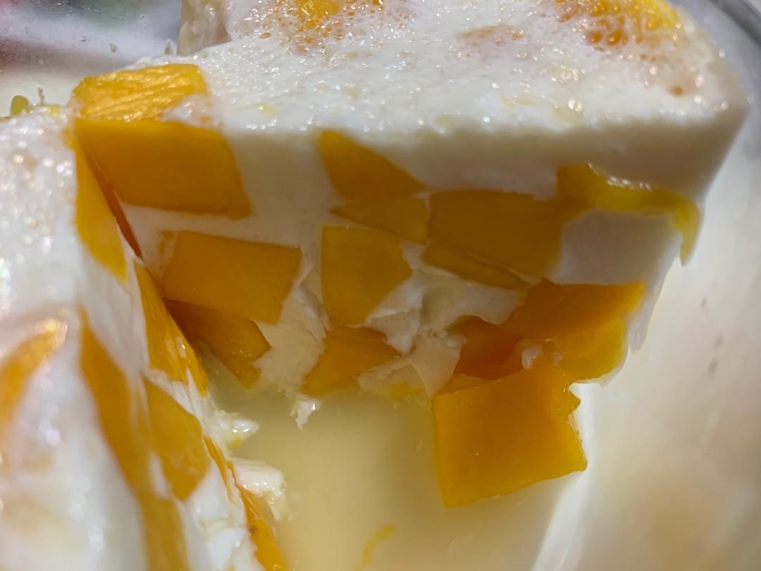 夏日必备小甜品🥭芒果布丁🍮超简单「学不会你来打我」
