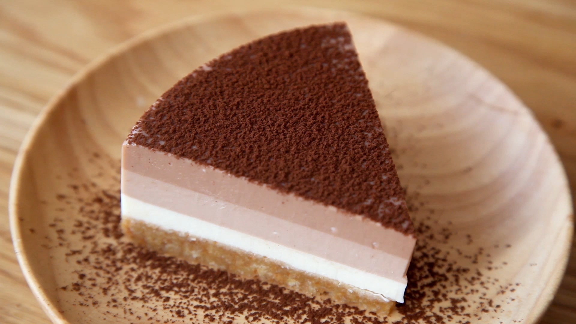 榛子巧克力酱芝士慕斯蛋糕（含视频）
