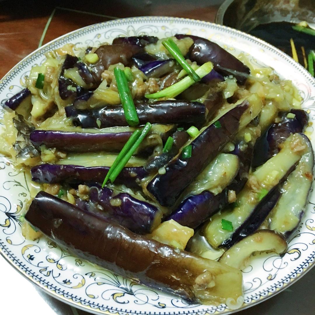 红烧肉沫茄子