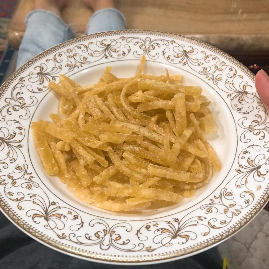 起沙挂霜柚子皮糖