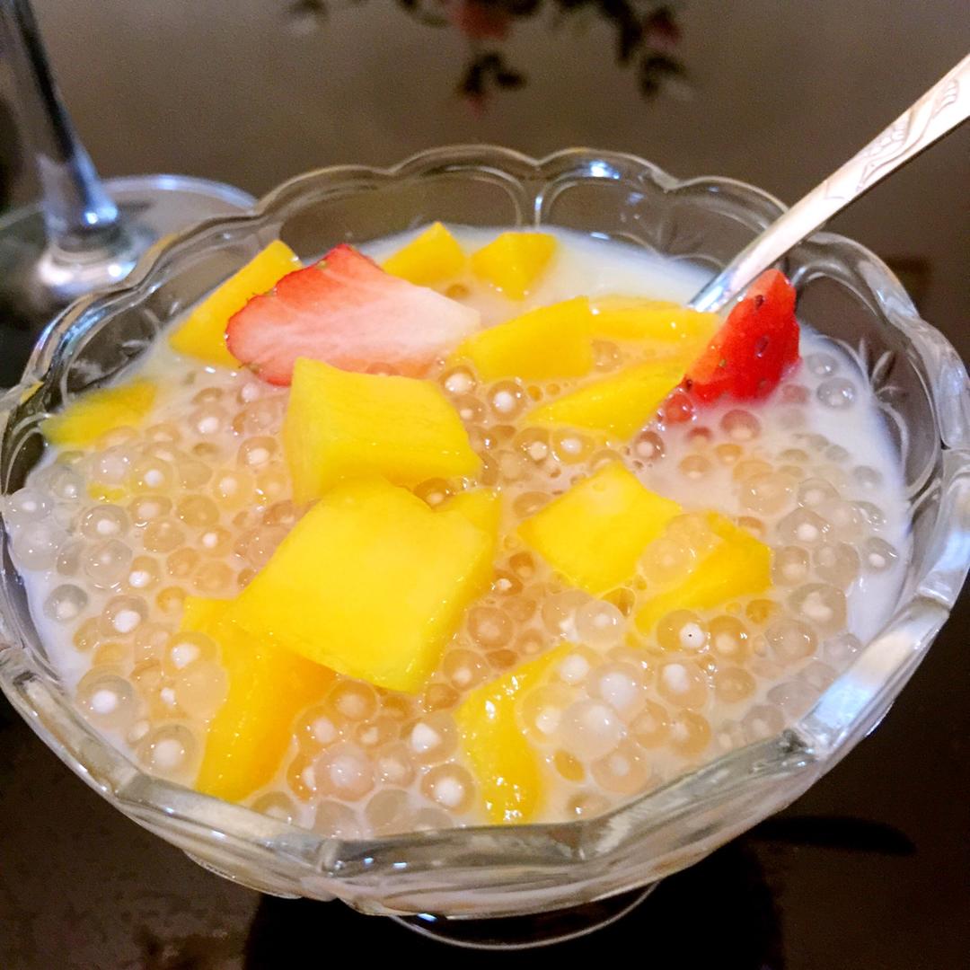 貦卟起做的芒果西米露