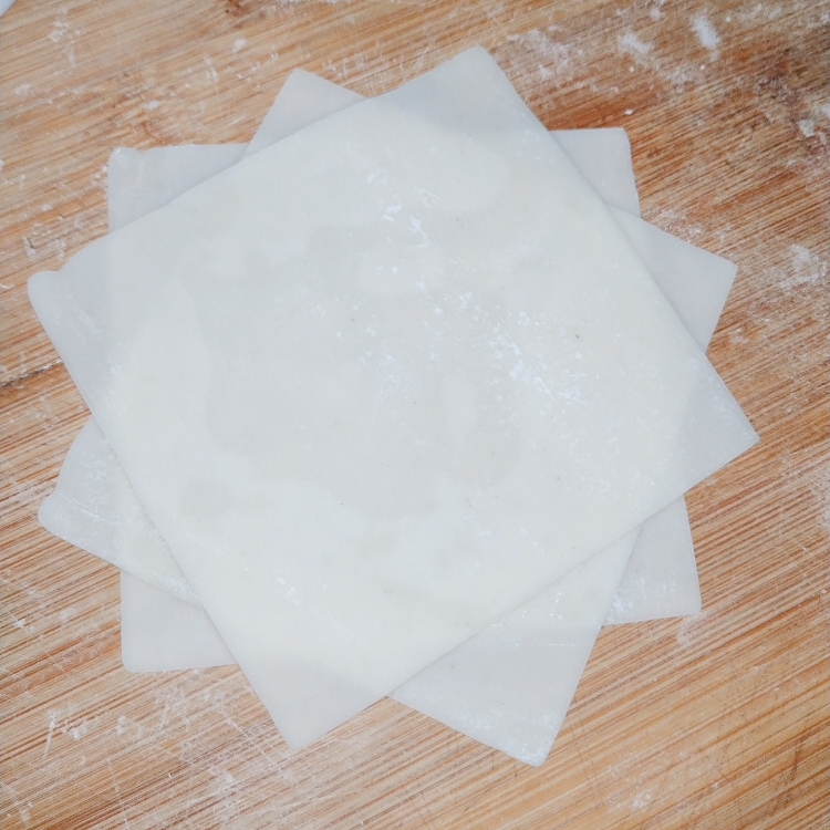 超懒的酥皮绿豆饼（饺子皮版本）的做法 步骤2