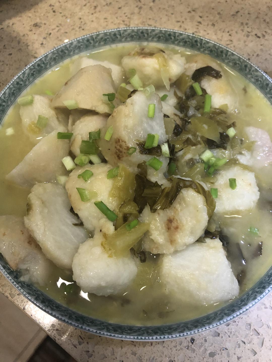 雪菜芋艿的做法