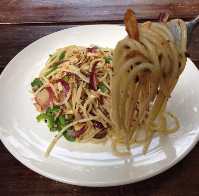 香蒜辣椒培根意面