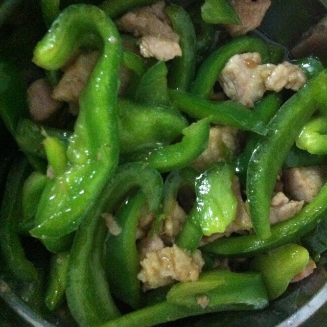 青椒炒肉丝