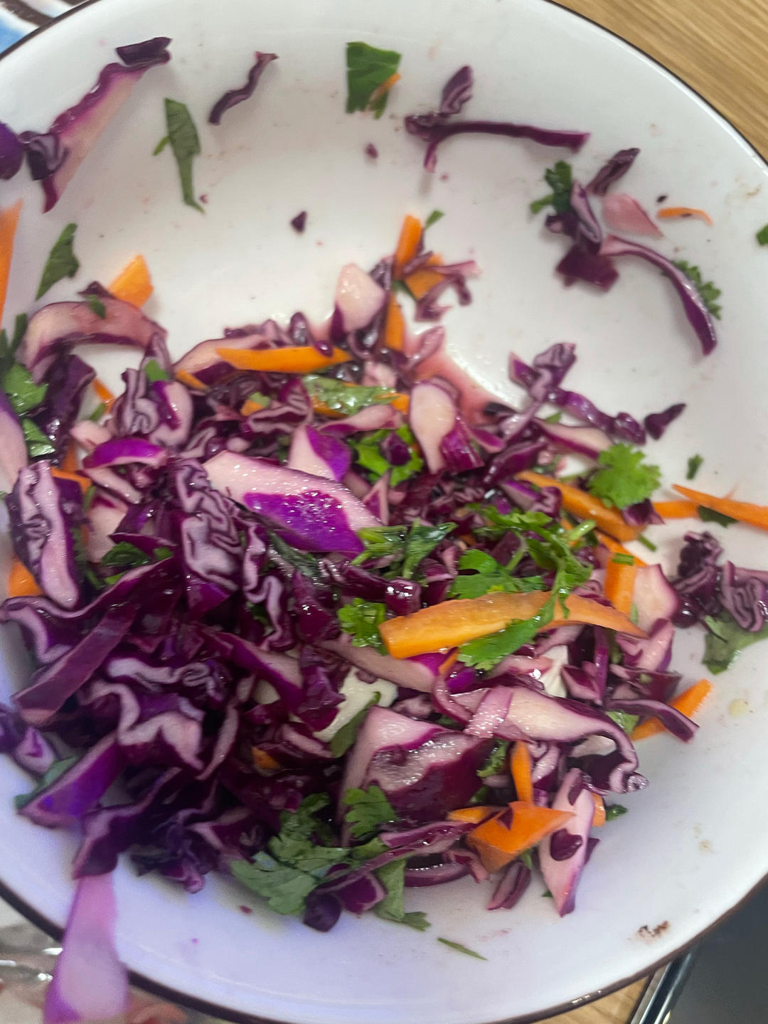 超开胃凉拌紫甘蓝