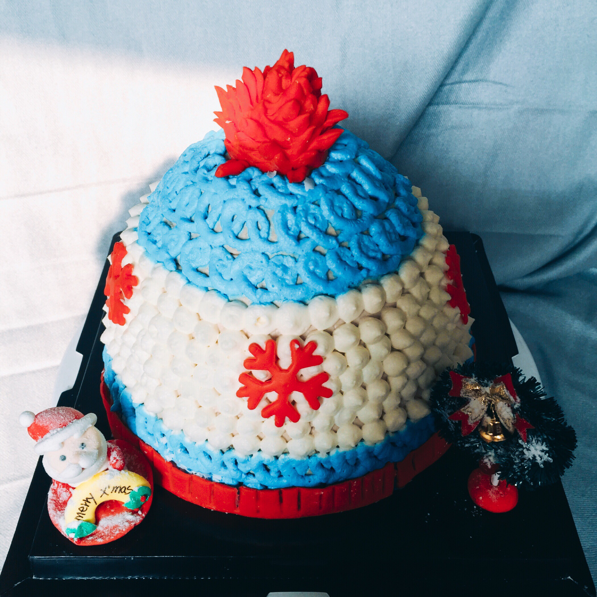 冬日里的帽子蛋糕教程 | Winter Hat Cake Tutorial
