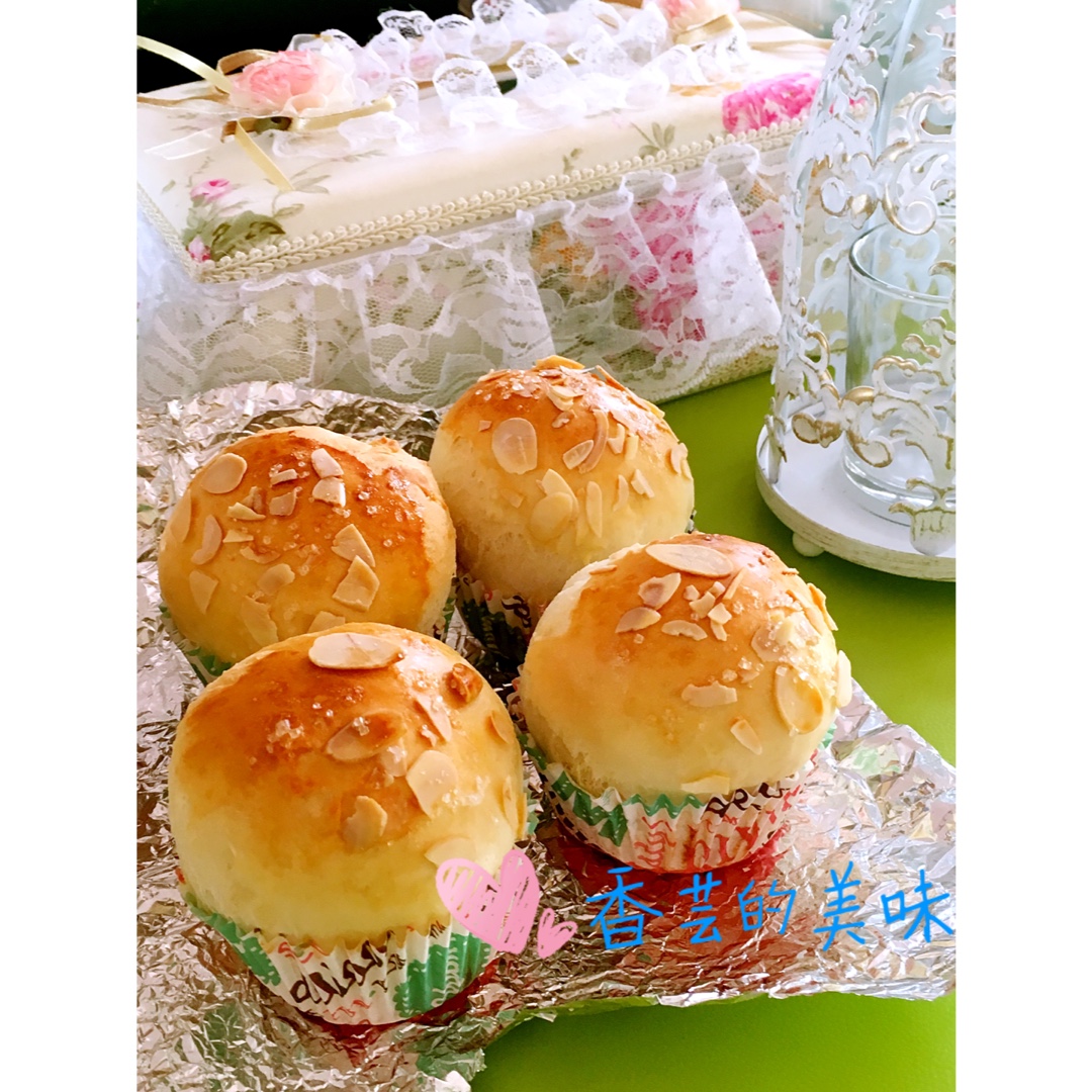 [再见渣难·九阳破壁豆浆机]～豆浆甜面包（一次发酵法）