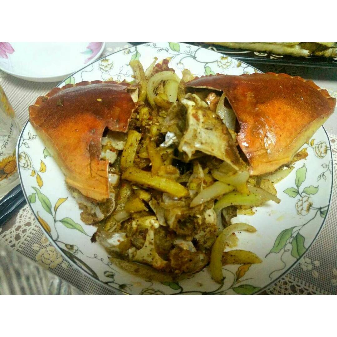 好吃到跳的椒盐面包蟹