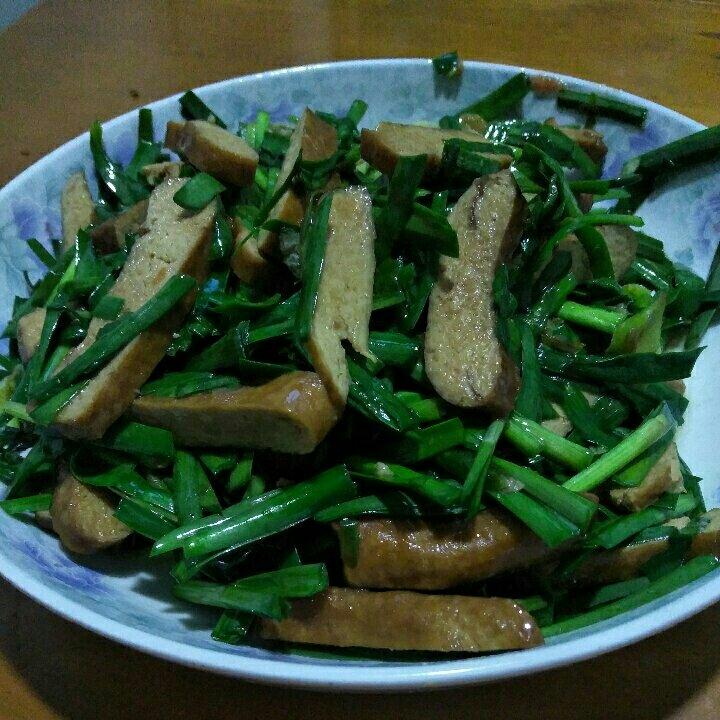 低脂营养的韭菜炒香干