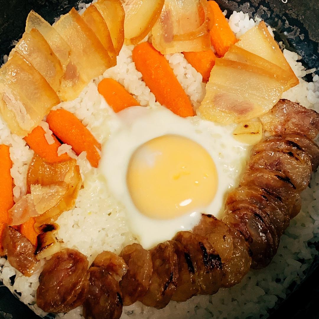 腊味煲仔饭（电饭煲版）