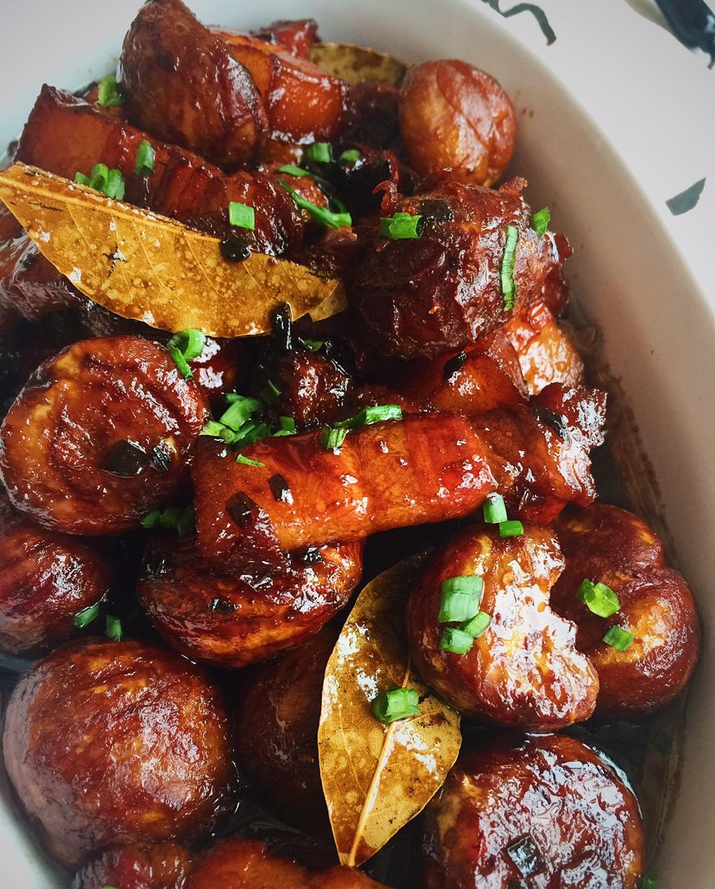 【板栗红烧肉】