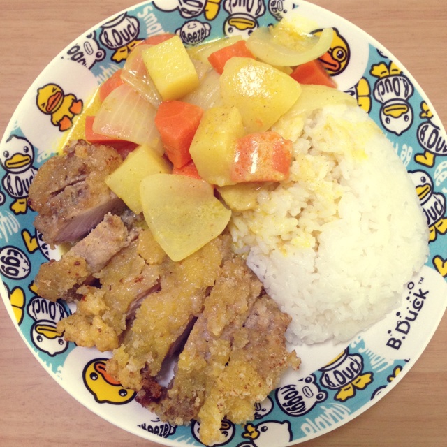 咖喱猪扒饭