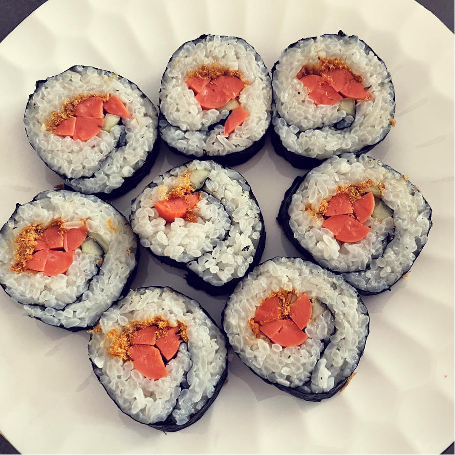 高颜值的紫菜包饭