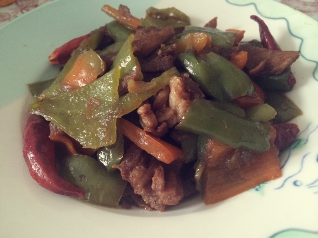 青尖椒炒肉