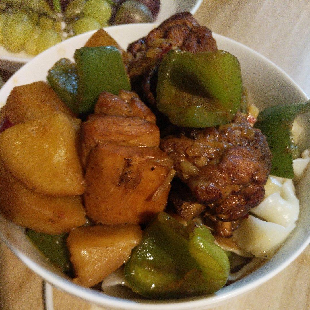 大盘鸡拌面