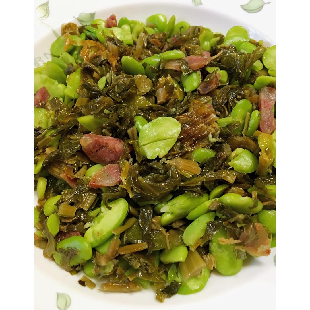 蚕豆炒雪菜
