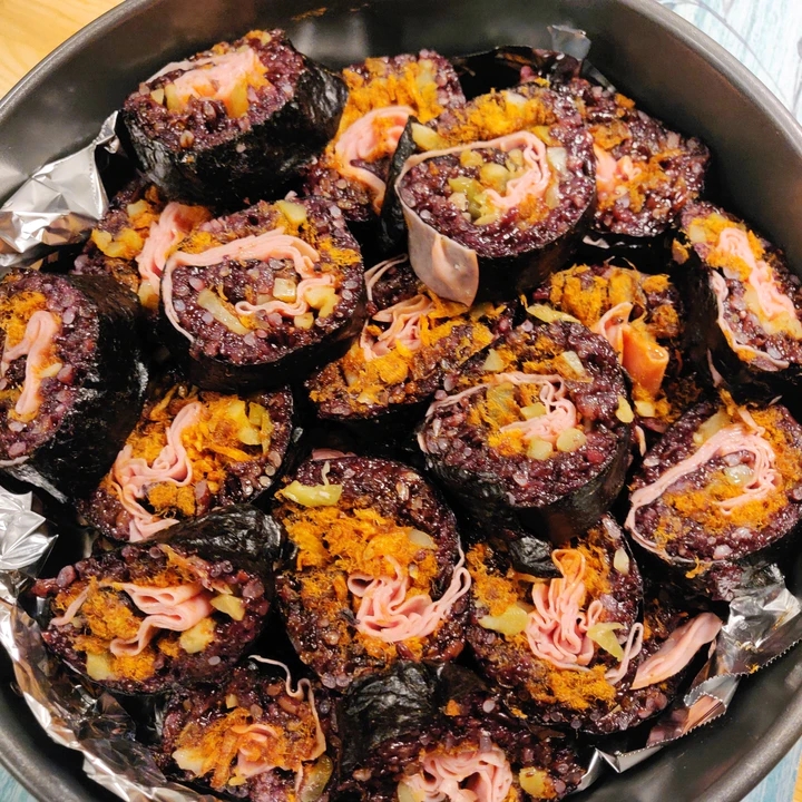 紫米粢饭团