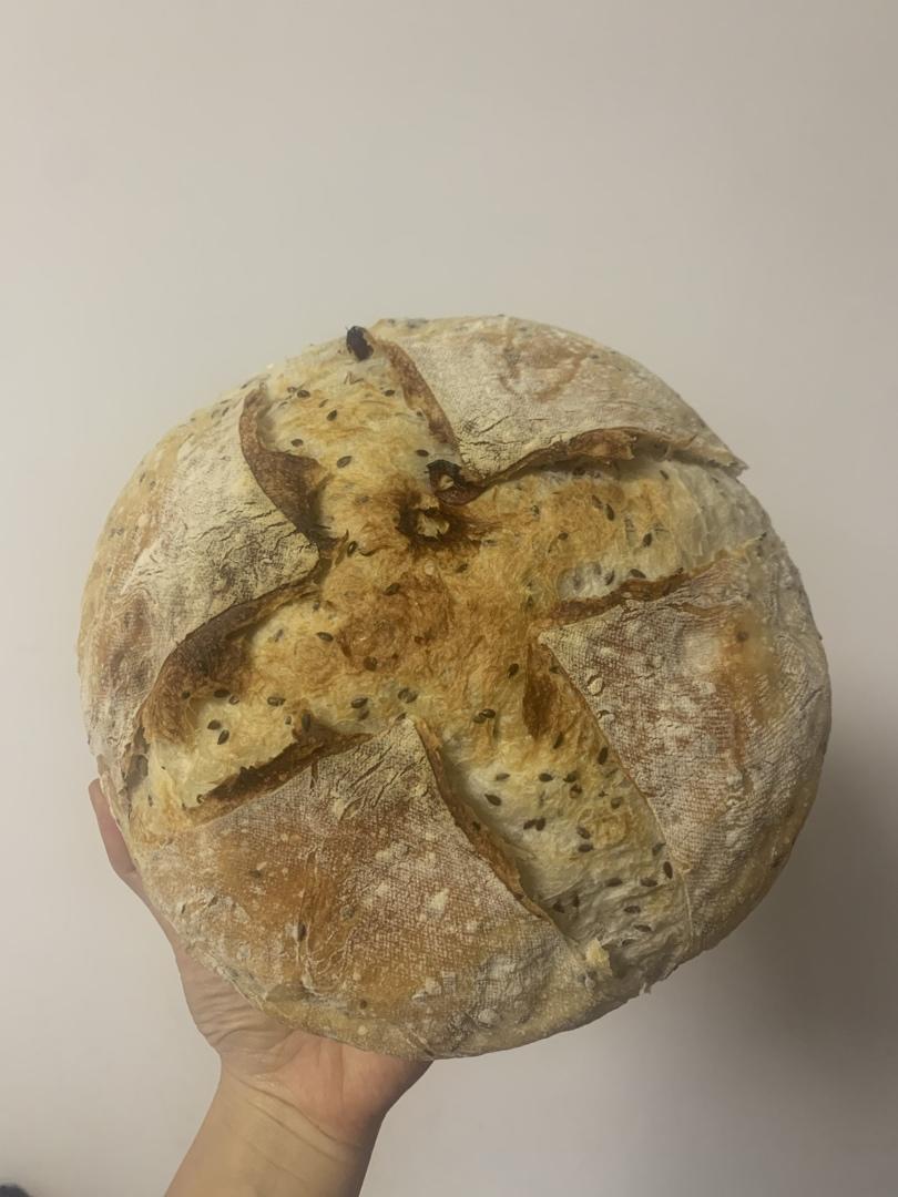 练手版亚麻籽欧包