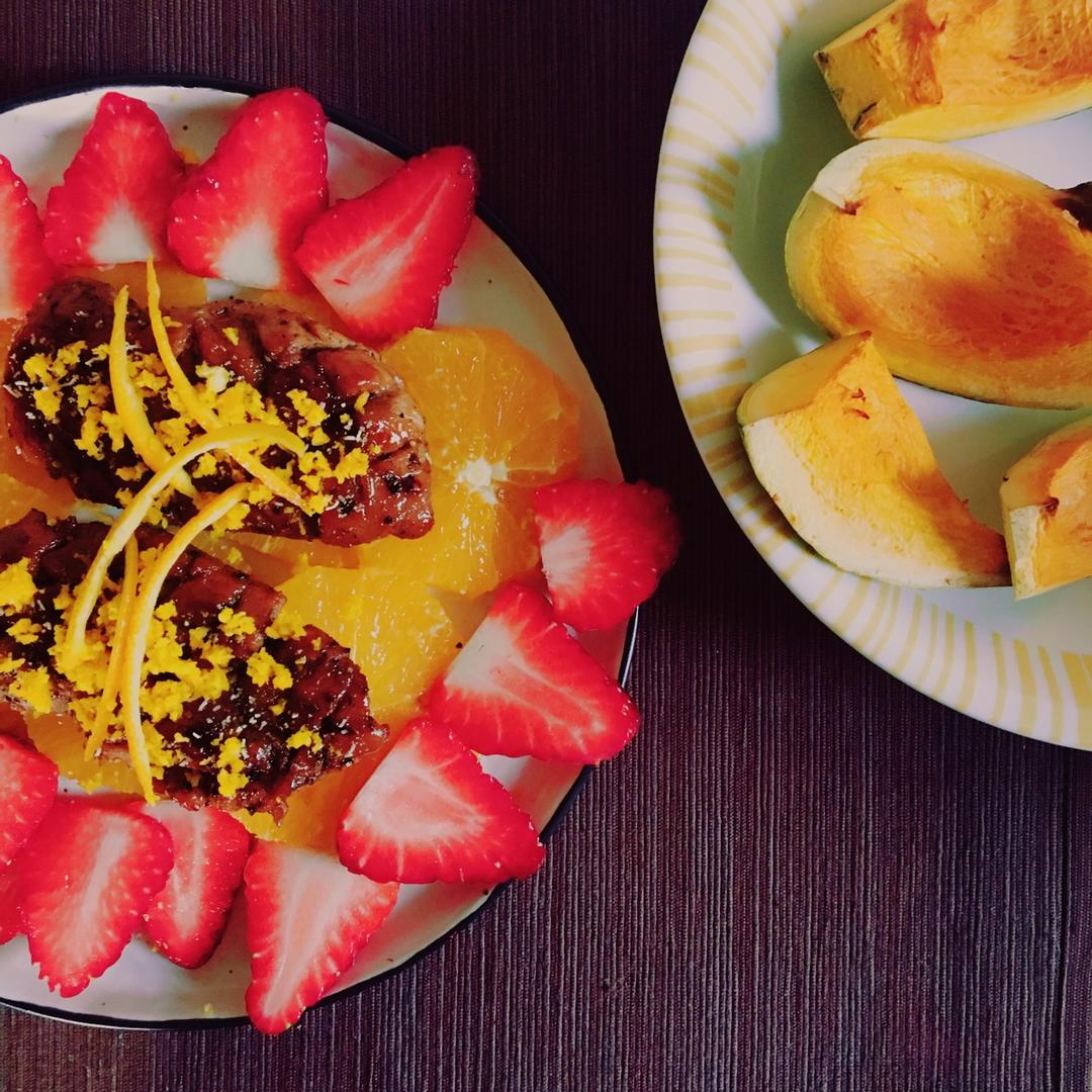 法式橙味脆皮鸭胸