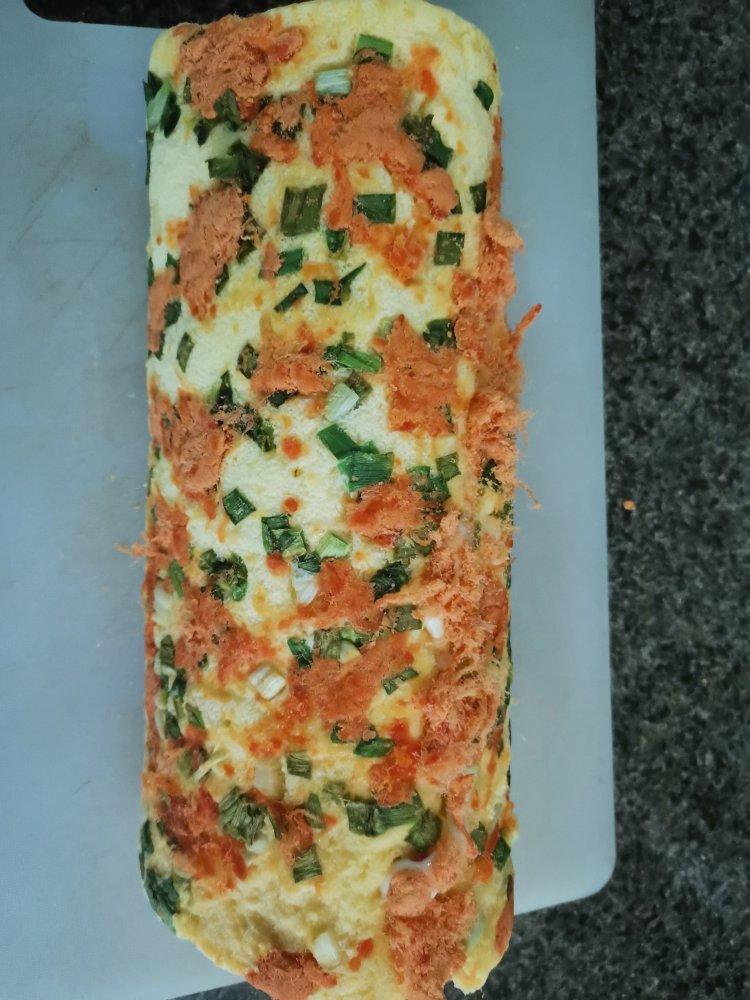 香葱肉松卷 蛋糕卷-无敌美味