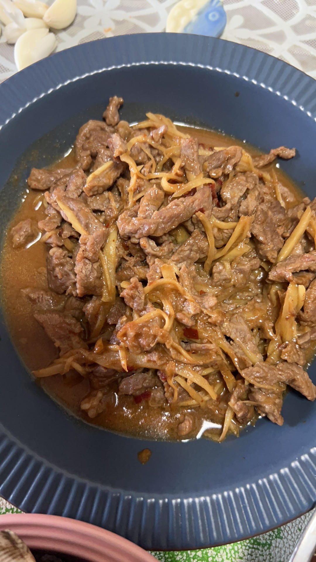 子姜牛肉丝