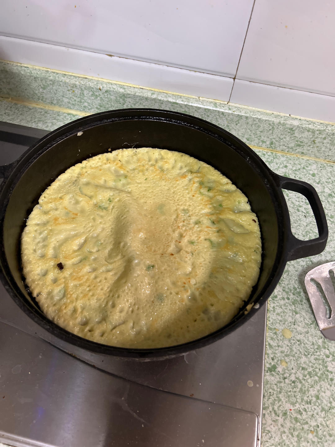 早餐香葱鸡蛋饼