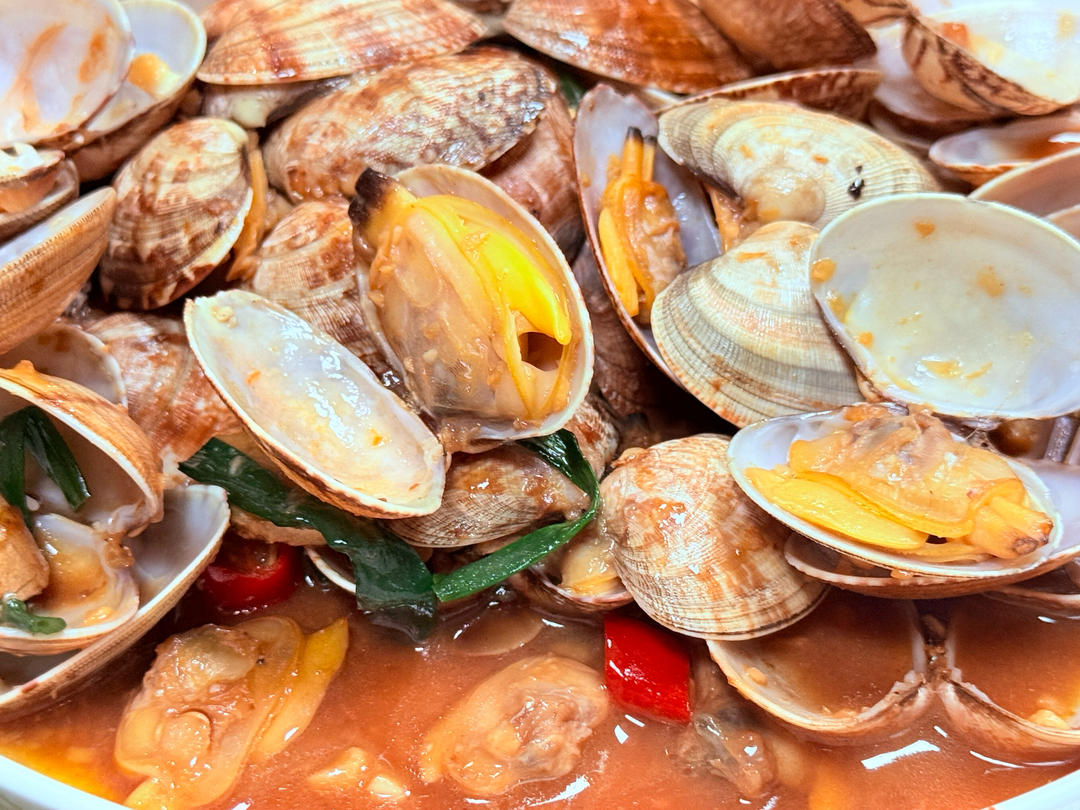 5分钟快手菜❗️秒杀路边摊爆炒花甲～好吃到爆