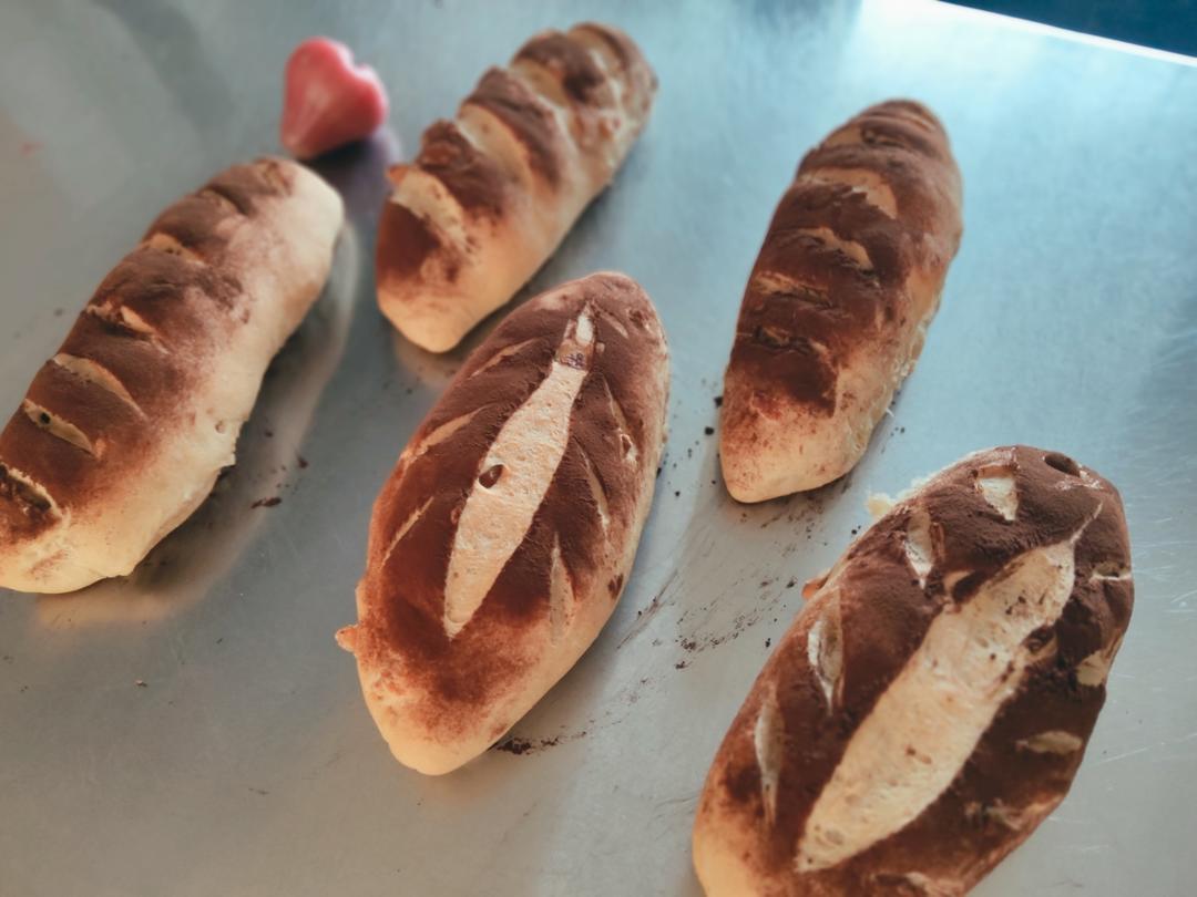 咖啡核桃玉米面包