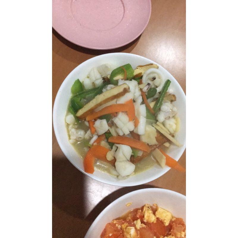 青椒炒鲜鱿