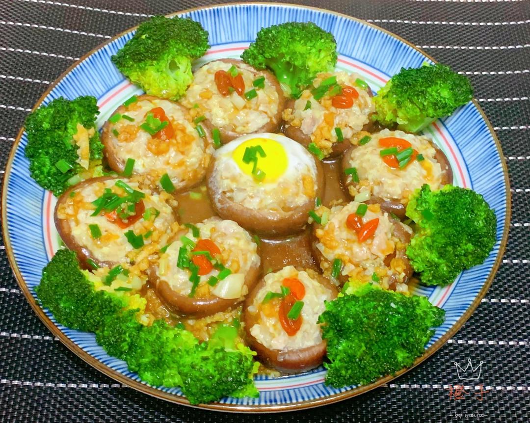 豆腐肉末酿香菇